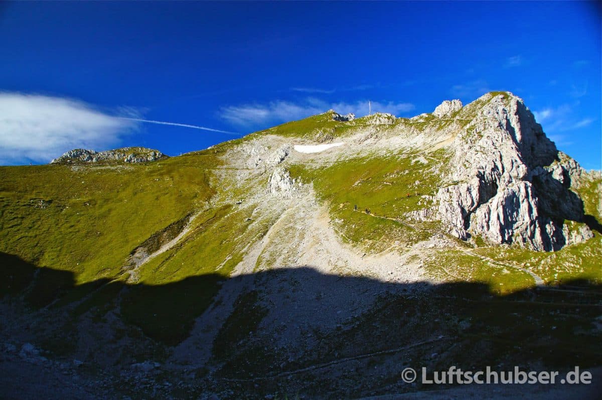 Mittenwalder Klettersteig im Karwendelgebirge: südliche Linderspitze