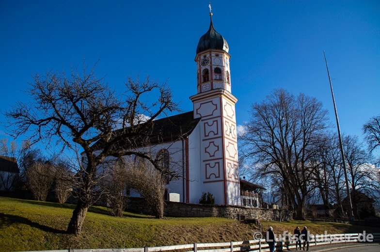Aidlinger Höhe wandern - Rokokokirche St. Georg