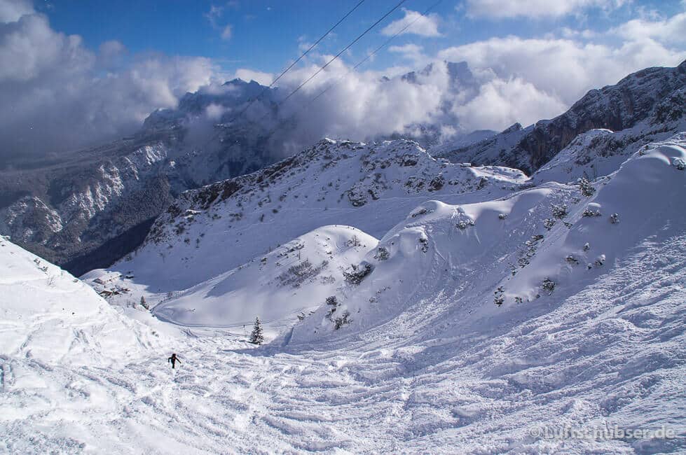 Schneeschuhwandern Garmisch: an der Hochalmbahn