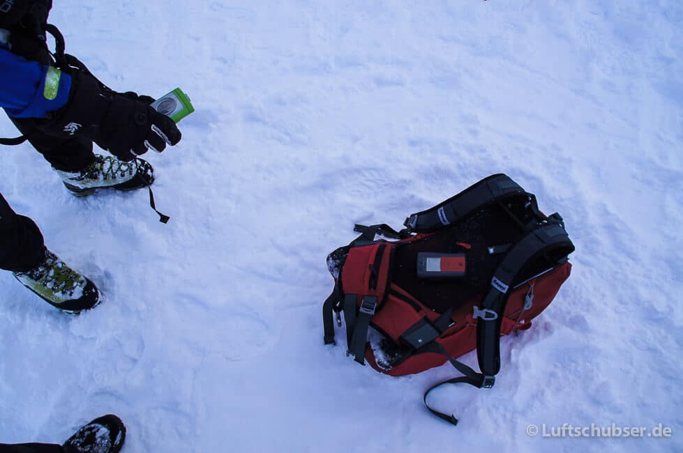 Schneeschuhwandern Garmisch: Lawinensuchgeräte