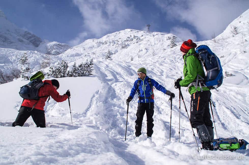 Schneeschuhwandern Garmisch: Tiefschnee & Piste