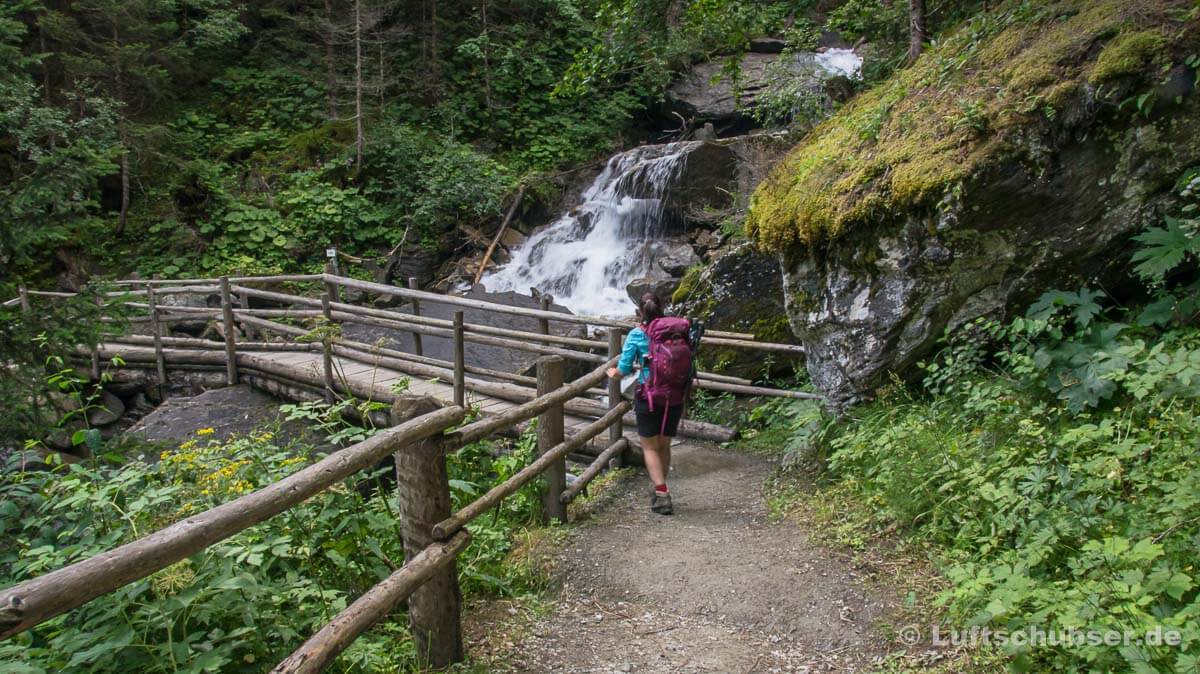 Virgental: Wasserfall Seitenarm der Isel