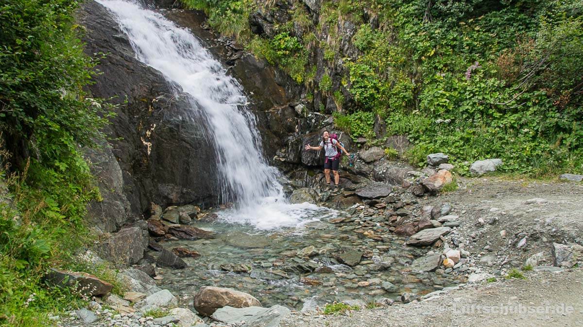 Virgental: am Reggenbach Wasserfall