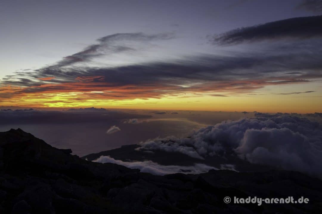 Besteigung Ponta do Pico: Sonnenaufgang