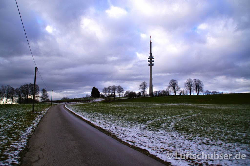 Hohen Peißenberg: Blick zum Funkturm