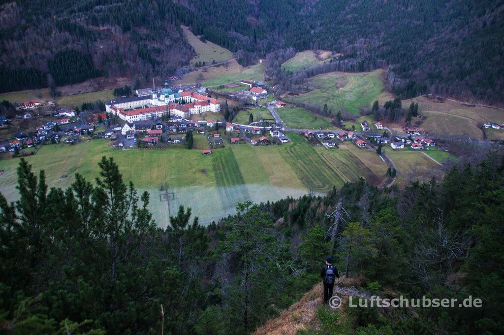 Notkarspitze: Abstieg zum Kloster Ettal