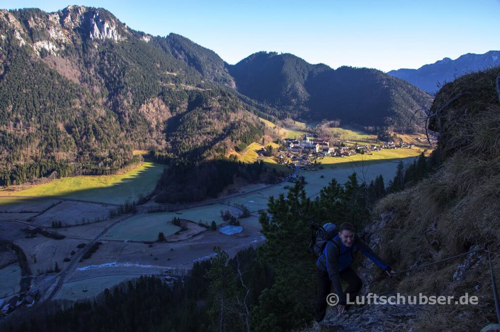 Notkarspitze: Blick auf Kloster Ettal
