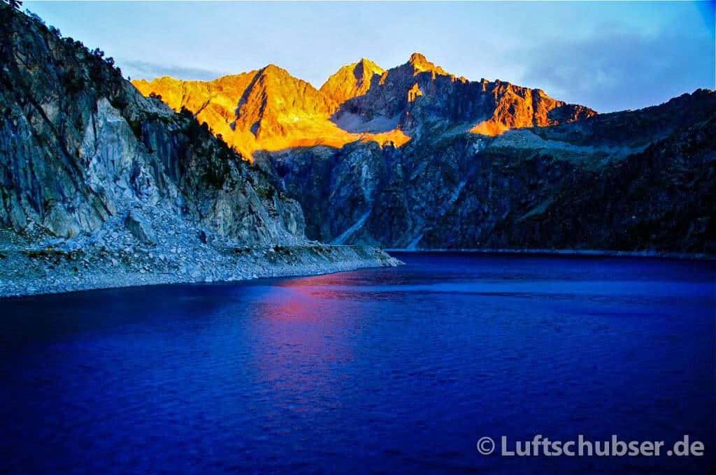 Pic de Campbieil: Morgenstimmung am Lac de Cap de Long