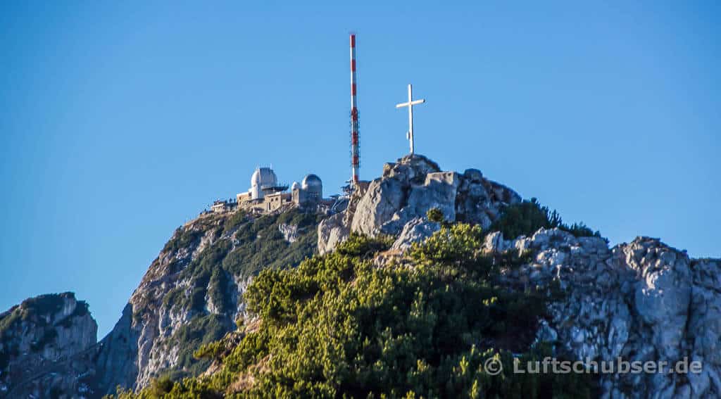 Wildalpjoch: Der Wendelstein, davor Gipfelkreuz Seewandköpfl