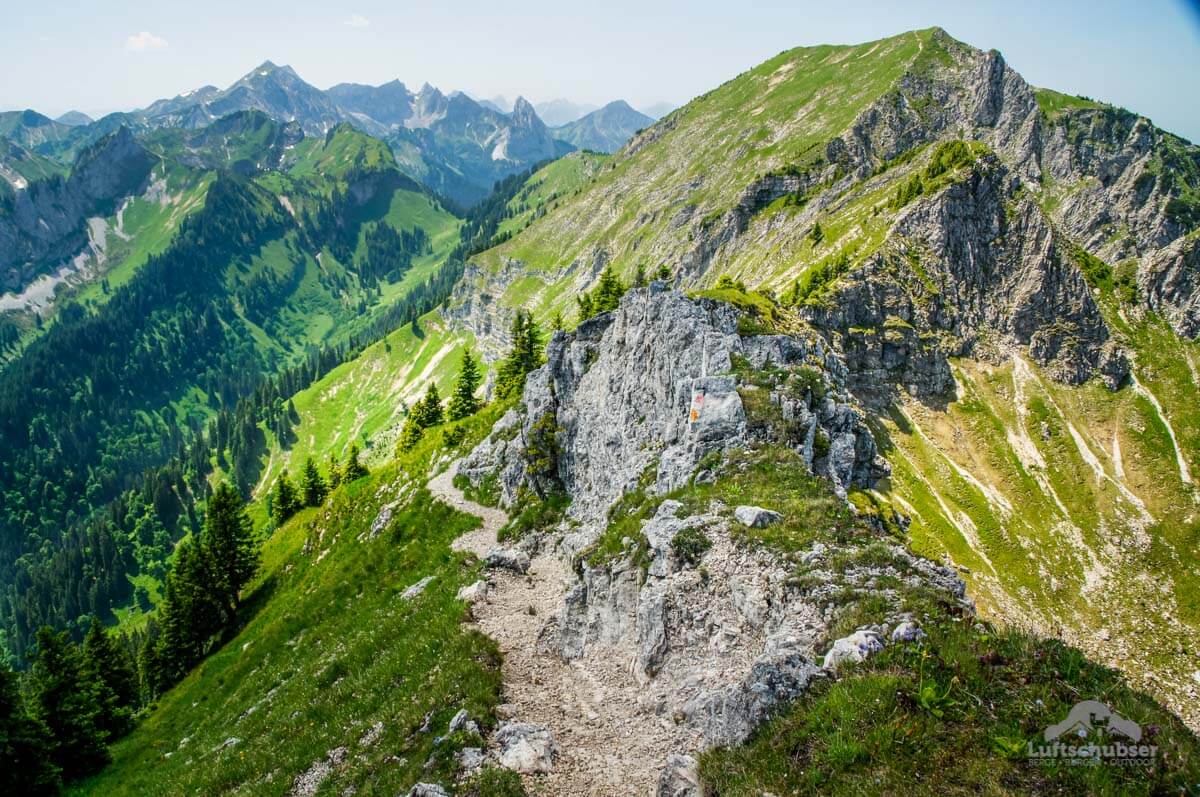 Bergtour Brunnenkopf & Klammspitze: Blick zum Feigenkopf