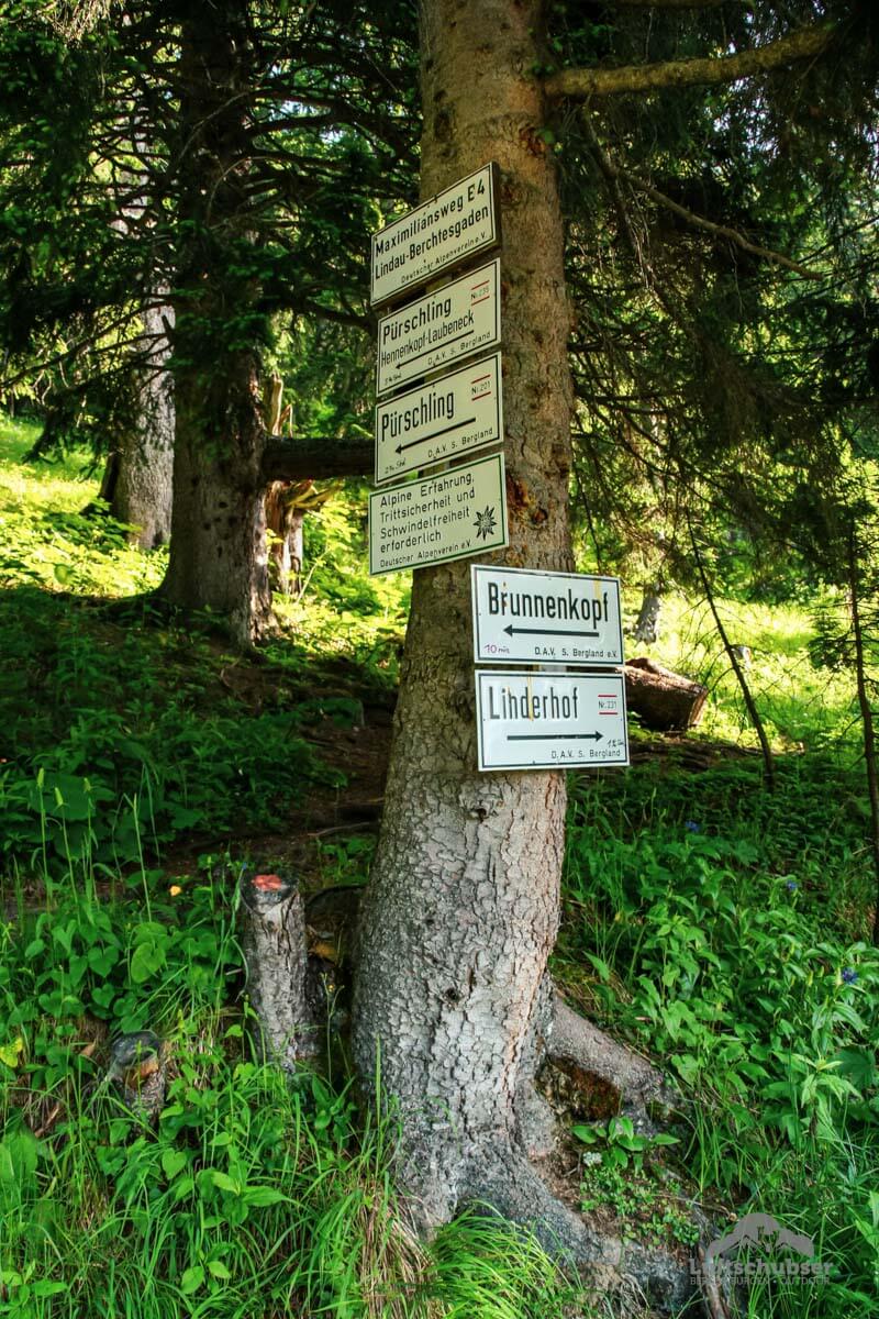 Bergtour Brunnenkopf & Klammspitze: Wanderwegweiser