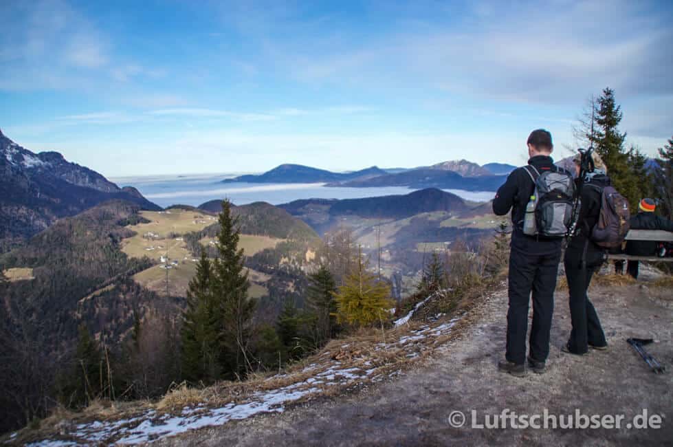 Kneifelspitze Wanderung: Aussicht Salzburg