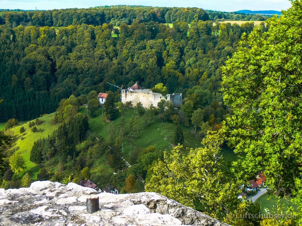 Großes Lautertal Wanderung: Burg Niedergundelfingen