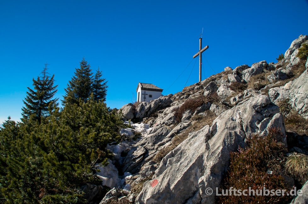 Spitzstein Wanderung: Ankunft am Gipfel