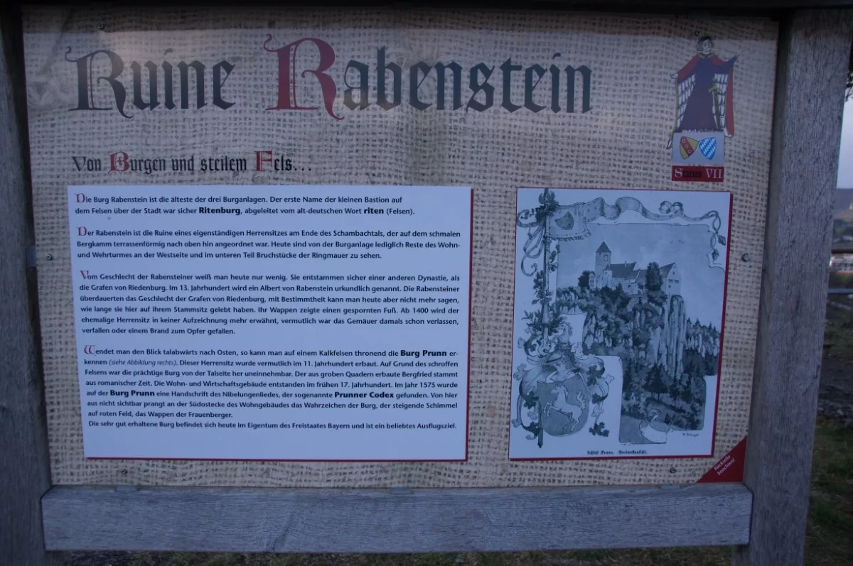 Burg Rabenstein Info-Tafel