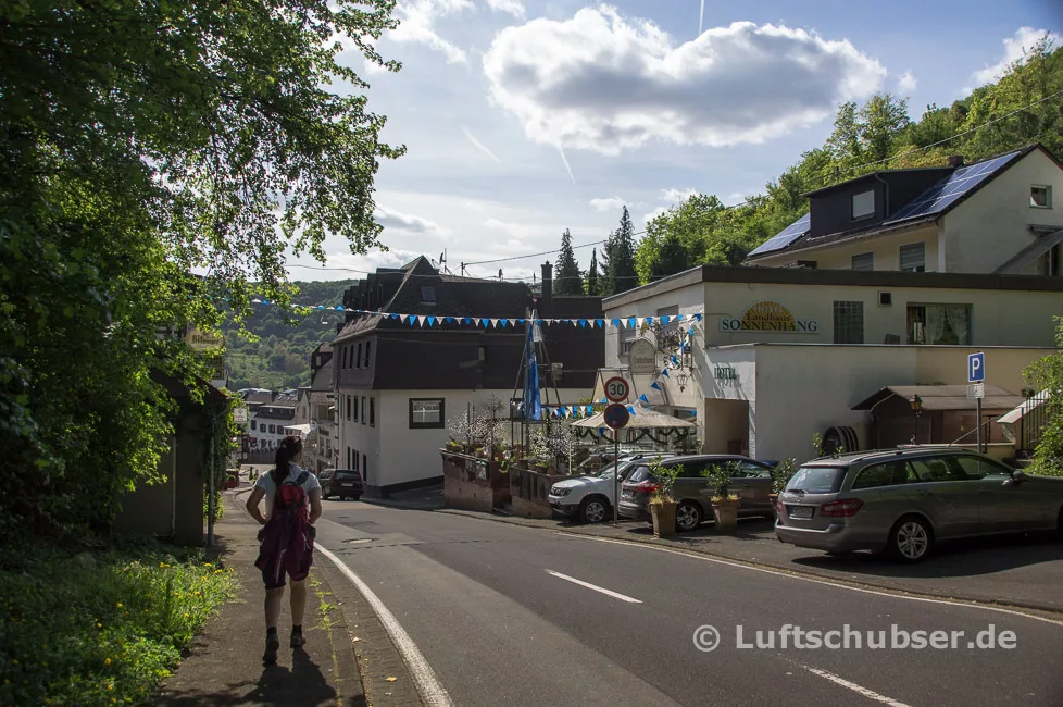 Rheinsteig Rundwanderung: Ankunft in Kamp-Bornhofen