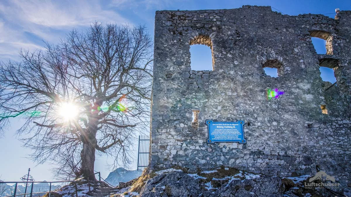Burg Falkenstein Pfronten: Östlicher Zugangsbereich