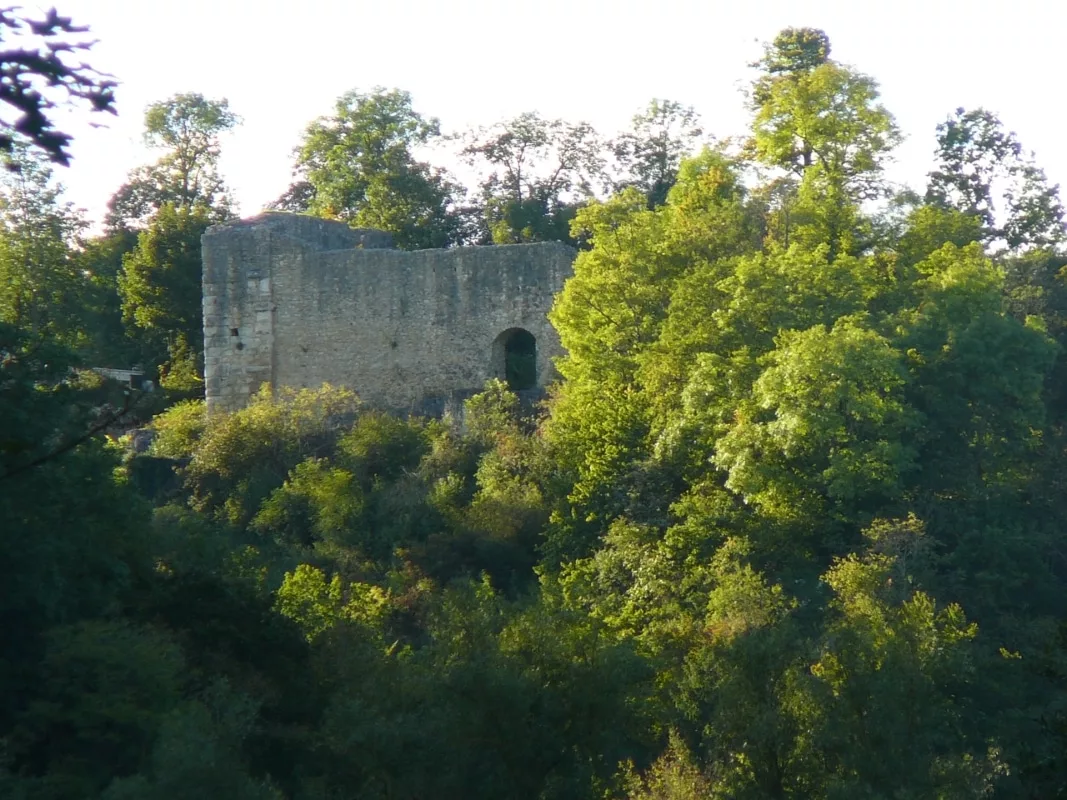 Burg Maisenburg: Zugang in die Kernburg - Südseite