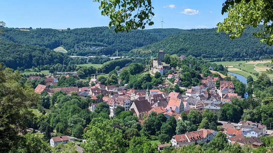 Altmühltal-Panoramaweg: Ausblick auf Pappenheim