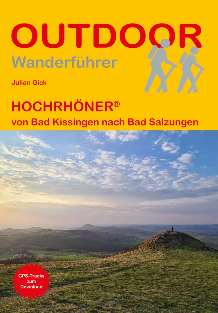 Buchcover Wanderführer Hochrhöner von Julian Gick