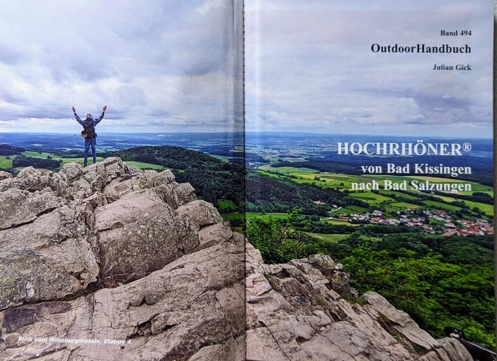 Wanderführer Hochröhner: doppelseitiges Titelbild