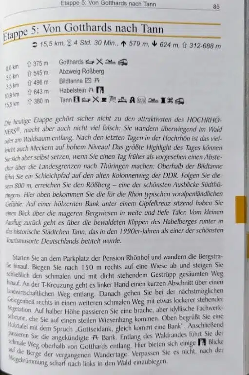 Wanderführer Hochröhner Etappe 5: Steckbrief
