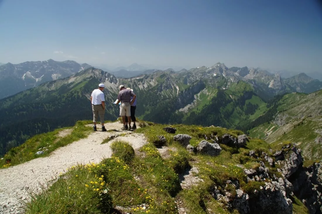 Brunnenkopf Klammspitz Bergtour: Aussicht vom Gipfel der Klammspitze