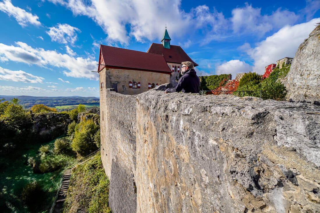 Aussichtsreiche Lage der Burg Hohenstein